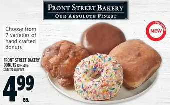 Metro Front street bakery donuts offer
