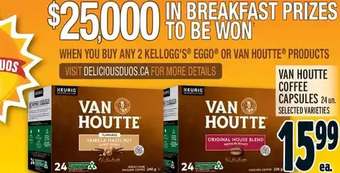 Metro Van houtte coffee capsules offer