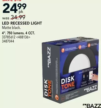 RONA Bazz led recessed light offer