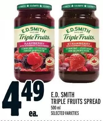 Metro E.d. smith triple fruits spread offer