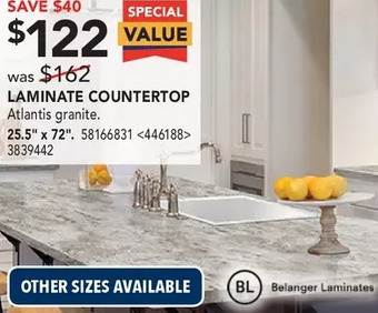RONA Belanger laminates laminate countertop offer