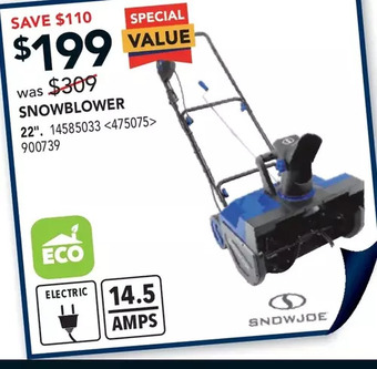 RONA Snowblower offer
