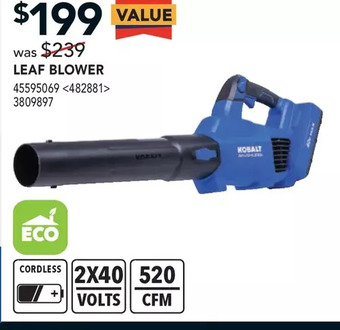 RONA Leaf blower offer