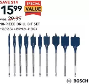RONA 10-piece drill bit set offer