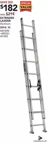 RONA Extended ladder offer