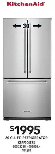 RONA Kitchenaid 20 cu. ft. refrigerator offer