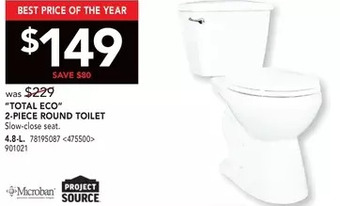 RONA Project source "total eco" 2-piece round toilet offer