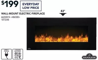 RONA Napoleon wall-mount electric fireplace offer