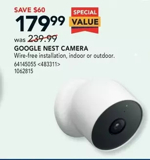 RONA Google nest camera offer