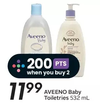 Sobeys Aveeno baby toiletries offer