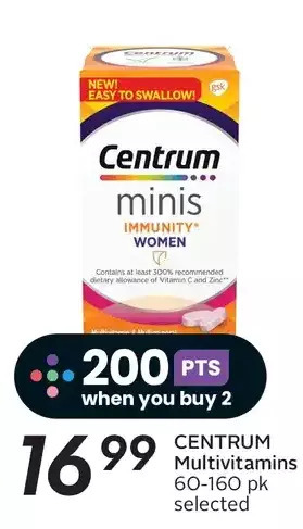 Sobeys Centrum multivitamins offer