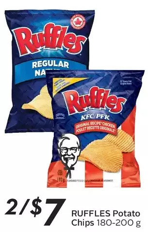 Sobeys Ruffles potato chips offer