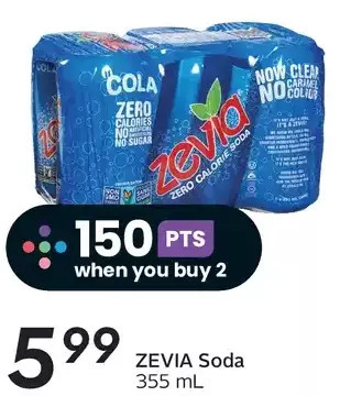 Sobeys Zevia soda offer