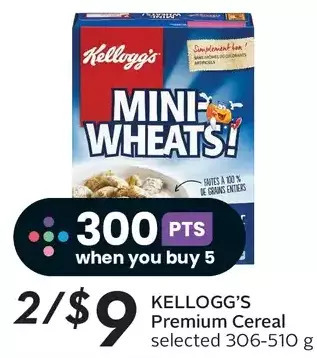 Sobeys Kellogg's premium cereal offer