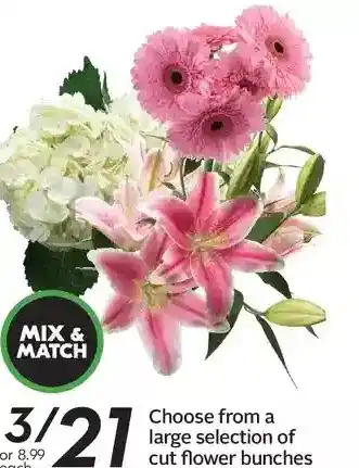 Sobeys Flower bunches offer