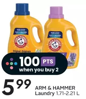 Sobeys Arm & hammer laundry offer