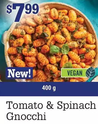 M & M Food Market Tomato & spinach gnocchi offer