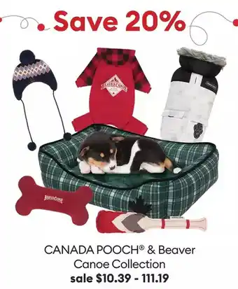 Petsmart Canada pooch® & beaver canoe collection offer