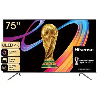 Visions Electronics Hisense 75" u68h smart tv offer