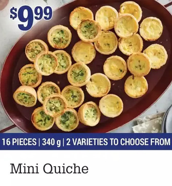 M & M Food Market Mini quiche offer