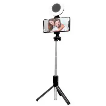 Visions Electronics 2-in-1 ring light and tripod with wireless remote offer