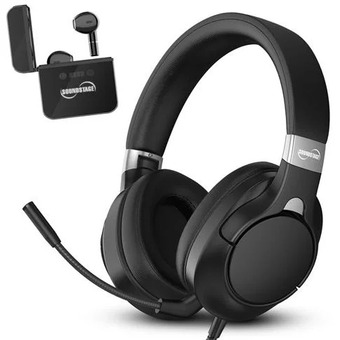 Visions Electronics Soundstage teleconference headset and wireless earbuds bundle offer