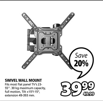 JYSK Swivel tv wall mount offer