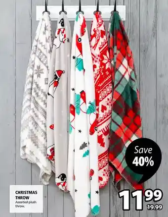 JYSK Christmas throw offer