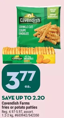 Giant Tiger Cavendish farms fries offer