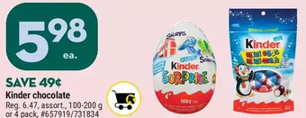 Giant Tiger Kinder chocolate offer