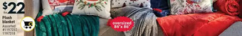Giant Tiger Plush blanket offer