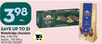 Giant Tiger Waterbridge chocolate offer