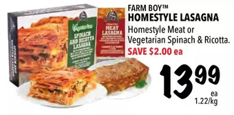 Farm Boy Farm boy homestyle lasagna offer