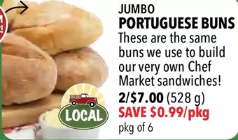 Farm Boy Jumbo portuguese buns offer