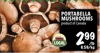 Farm Boy Portabella mushrooms offer