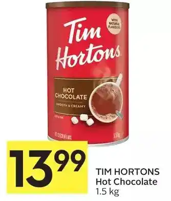 Foodland Tim hortons hot chocolate offer
