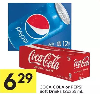 Foodland Coca-cola or pepsi soft drinks offer