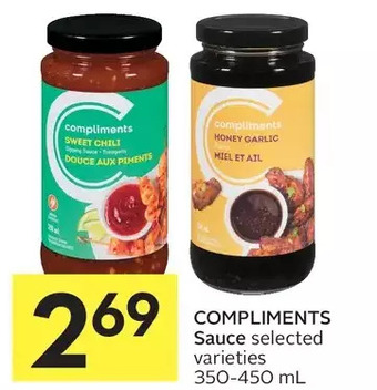 Foodland Compliments sauce offer