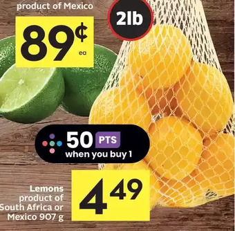 Foodland Lemons offer