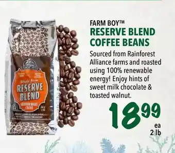 Farm Boy Farm boy reserve blend coffee beans offer