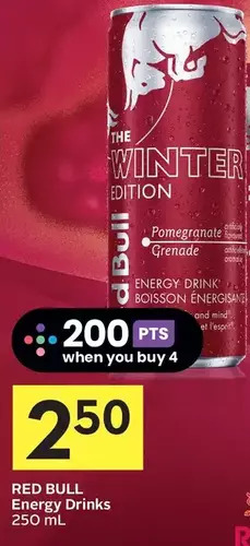 Foodland Red bull energy drinks offer
