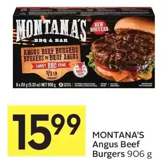 Foodland Montana's angus beef burgers offer