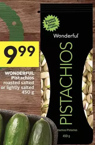 Foodland Wonderful pistachios offer