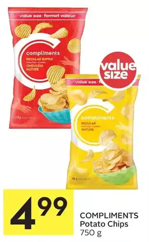 Foodland Compliments potato chips offer