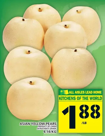 Food Basics Asian yellow pears offer