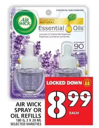 Food Basics Air wick spray or oil refills offer