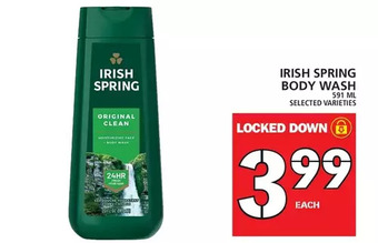 Food Basics Irish spring body wash offer