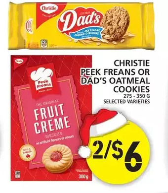 Food Basics Christie peek freans or dad's oatmeal cookies offer