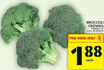 Food Basics Broccoli crowns offer