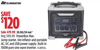 Canadian Tire Eliminator powerbox max offer